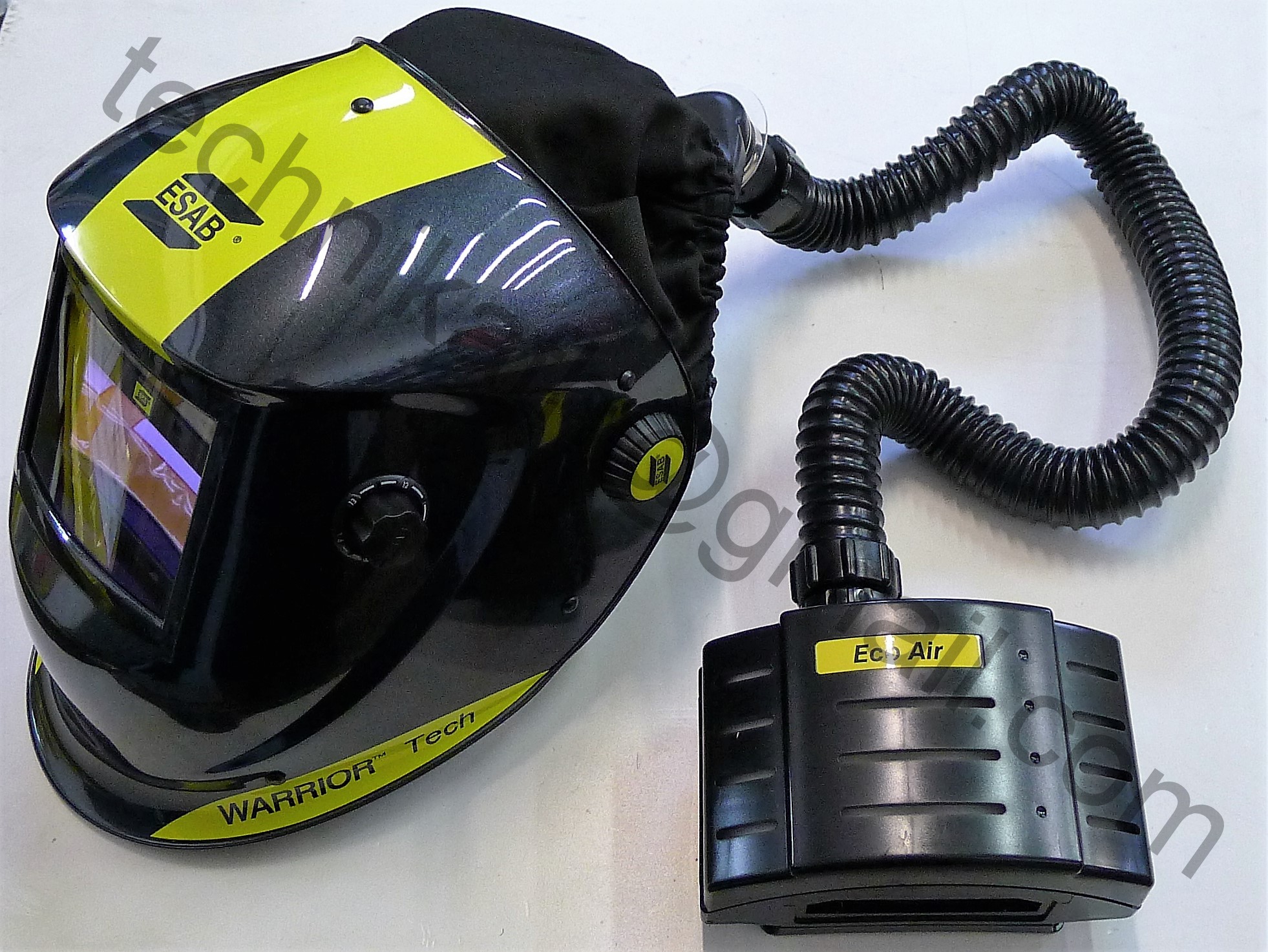 przyłbica spawalnicza esab warrior tech 9 13 z nawiewem technika