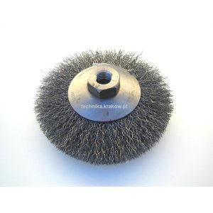 Szczotka kątowa fi 120 z gwintem M-14