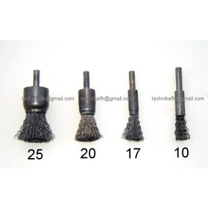 Szczotka pędzelkowa  fi 15 z trzpieniem fi 6