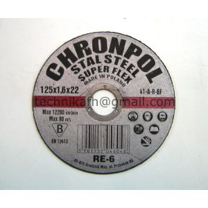 Tarcza do cięcia 125x1,6mm     CHRONPOL