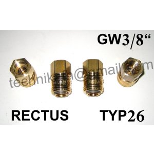 Szybkozłączka TYP 26 GWINT WEW. 3/8"    RECTUS