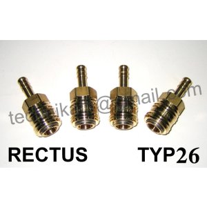 Szybkozłączka TYP 26 z końcówką na wąż fi 13mm    RECTUS