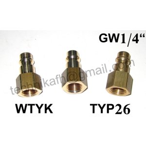 Wtyk szybkozłączki TYP 26 GWINT WEW. 1/4"    RECTUS
