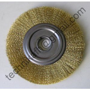  Szczotka tarczowa mosiężna fi 200 z otworem fi 32  szer.30mm