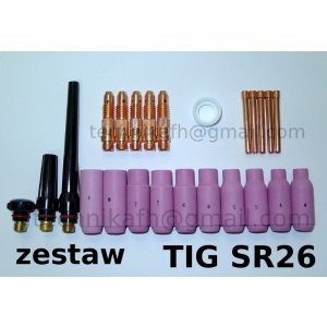 Komplet części  TIG  SR17  SR18  SR26   24szt.