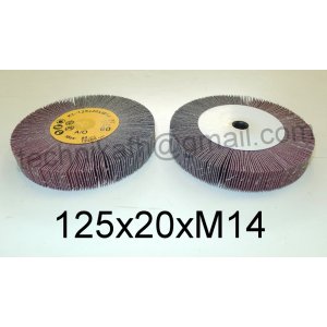 Ściernica listkowa z płótna ściernego   125x20xM14