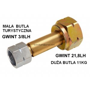 Przetoczka do gazu propan-butan/LPG 3/8 L - 21,8 L   CFH  GERMANY  MS 754  