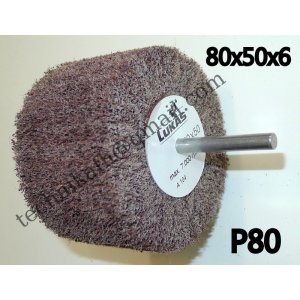 Ściernica trzpieniowa z włókniny ściernej   80x50x6 P80