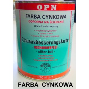 Farba CYNKOWA srebrno-jasna /puszka 1000ml/      OPN  