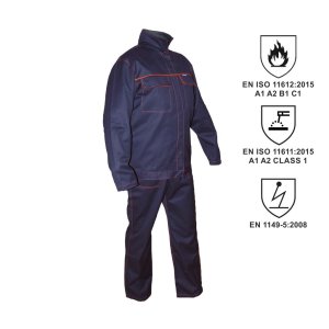 Ubranie spawacza PROFFLAM ANTISTATIC /bluza+spodnie ogrodniczki/