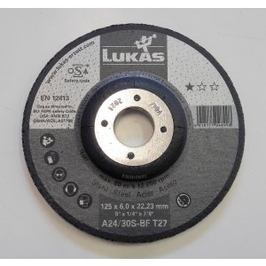 Tarcza do szlifowania 125x6mm  LUKAS ERZETT