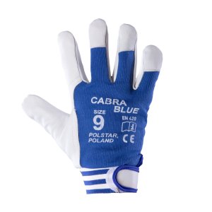 Rękawice z KOZIEJ SKÓRY CABRA BLUE RZEP