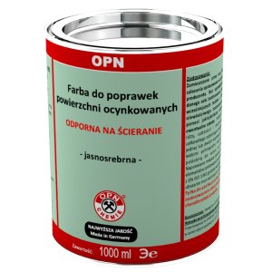 Farba CYNKOWA srebrno-jasna /puszka 1000ml/      OPN  