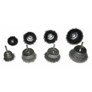 Szczotka doczołowa  fi  40 z trzpieniem fi 6