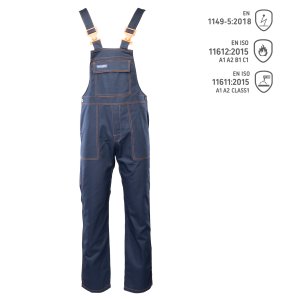 Spodnie spawacza PROFFLAM ANTISTATIC /ogrodniczki/